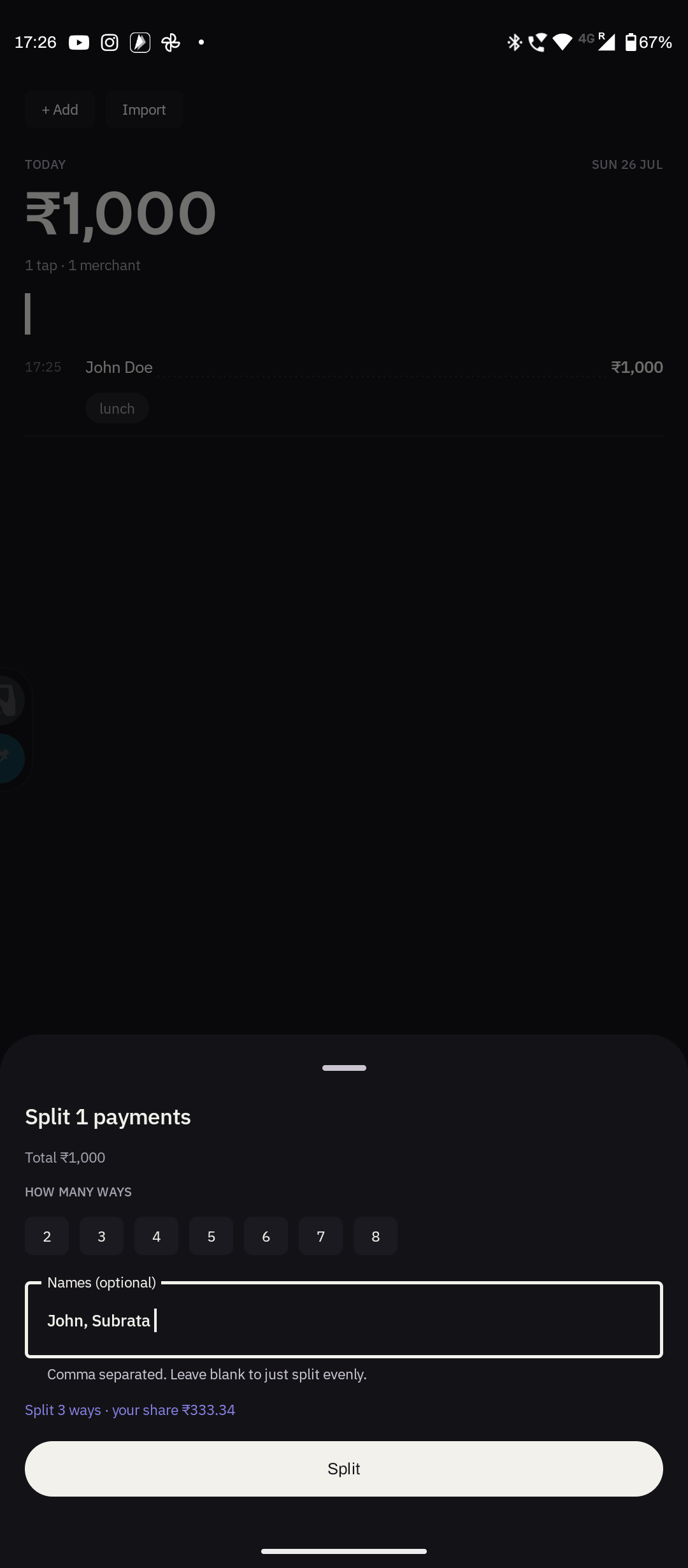 SpendLens screenshot