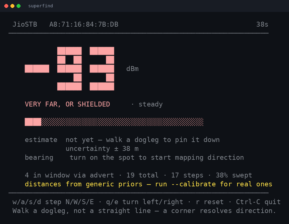 SuperFind CLI hunt mode